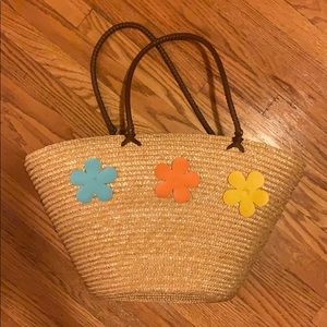 Straw beach bag